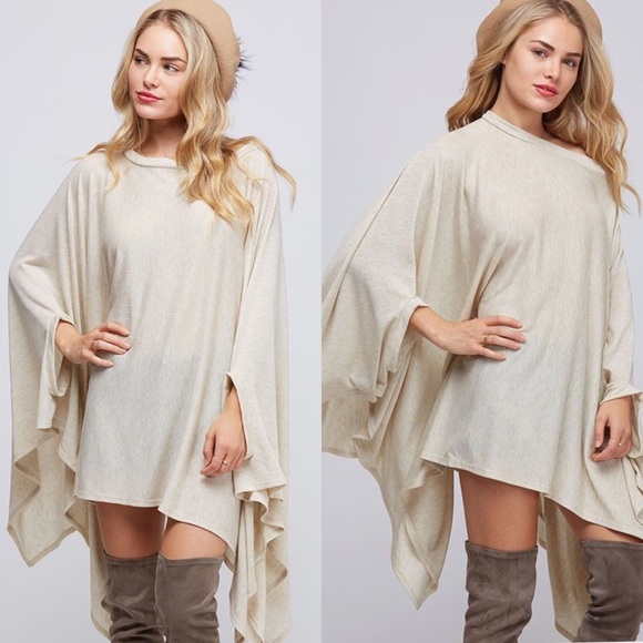 Large Only Poncho Style Top - Picture 2 of 4